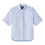 AARON LEVINE SHORT SLEEVE OXFORD SHIRT - BLUE