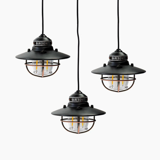 Barebones Edison Pendant String Lights Antique Bronze