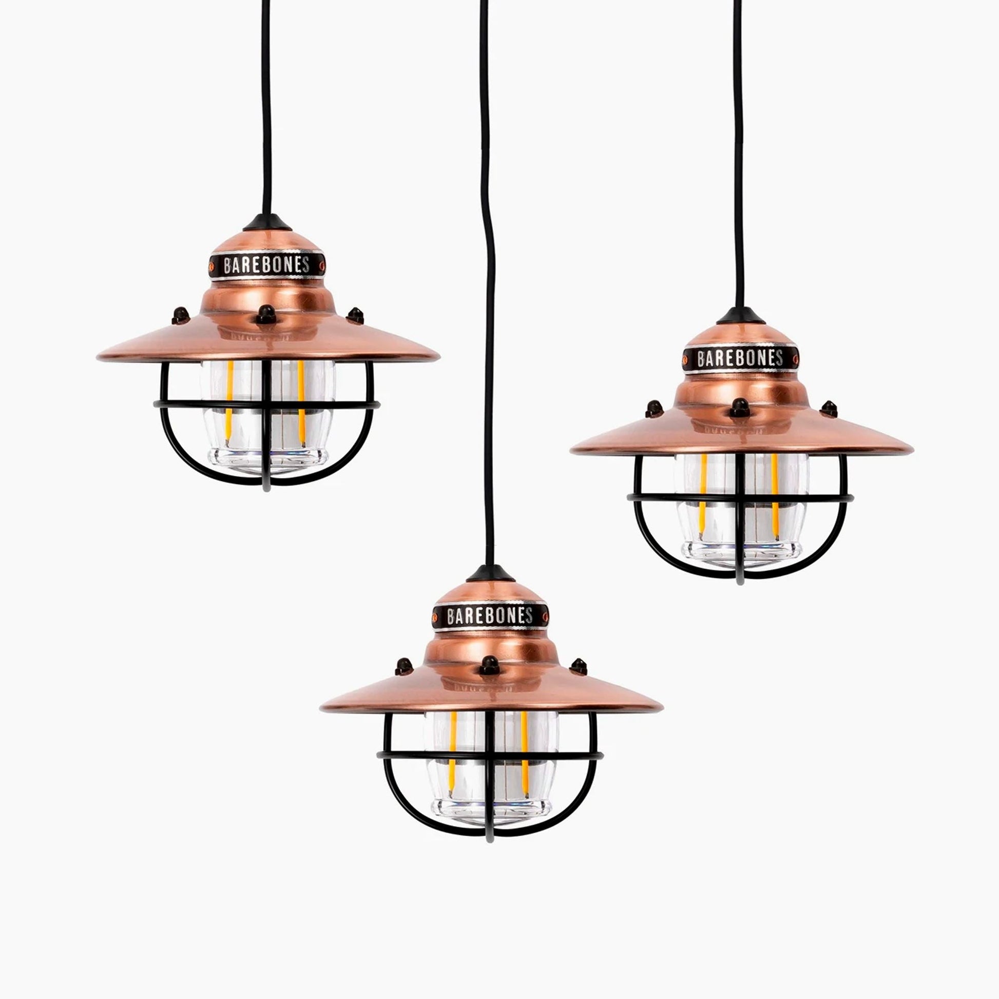 Barebones Edison Pendant String Lights Copper