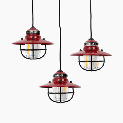 Barebones Edison Pendant String Lights Red
