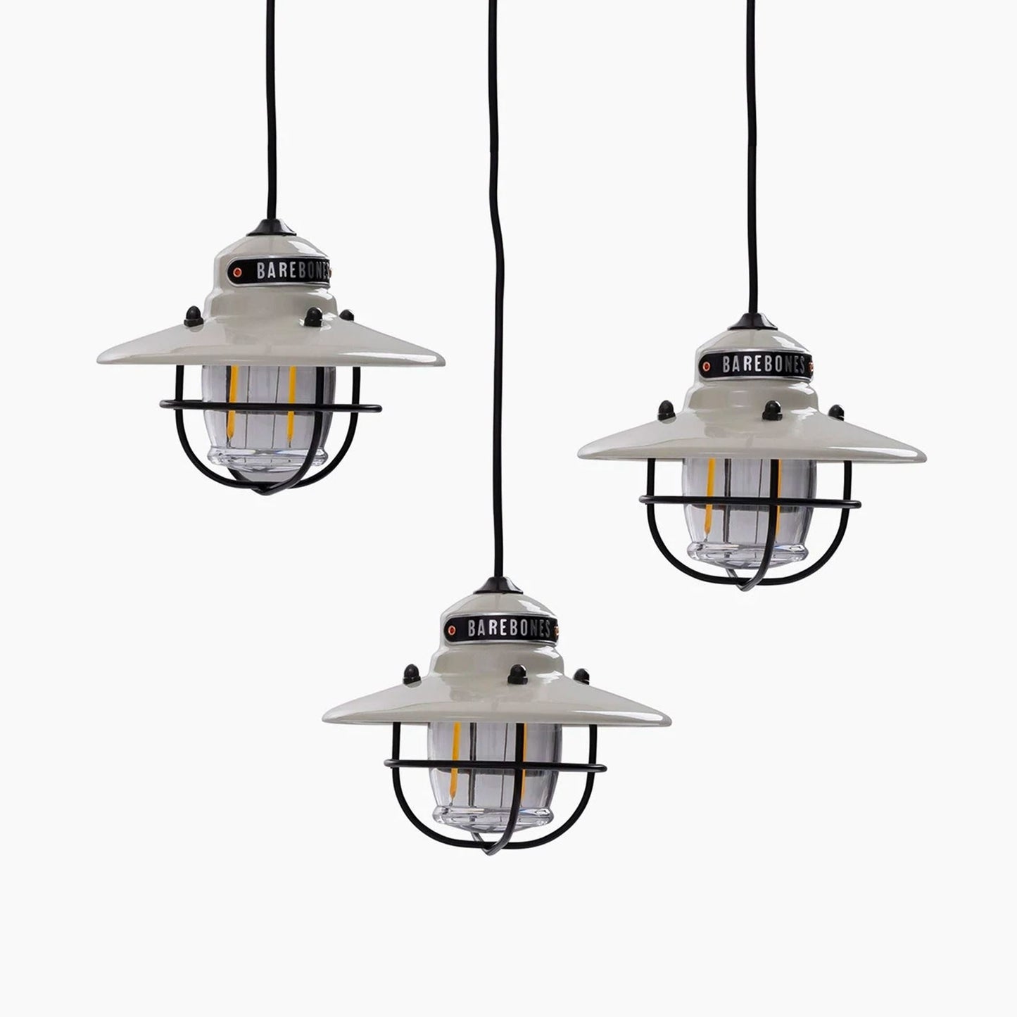 Barebones Edison Pendant String Lights Vintage White