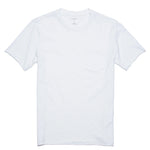 RIVAY Slub Cotton Pocket Tee in White - White