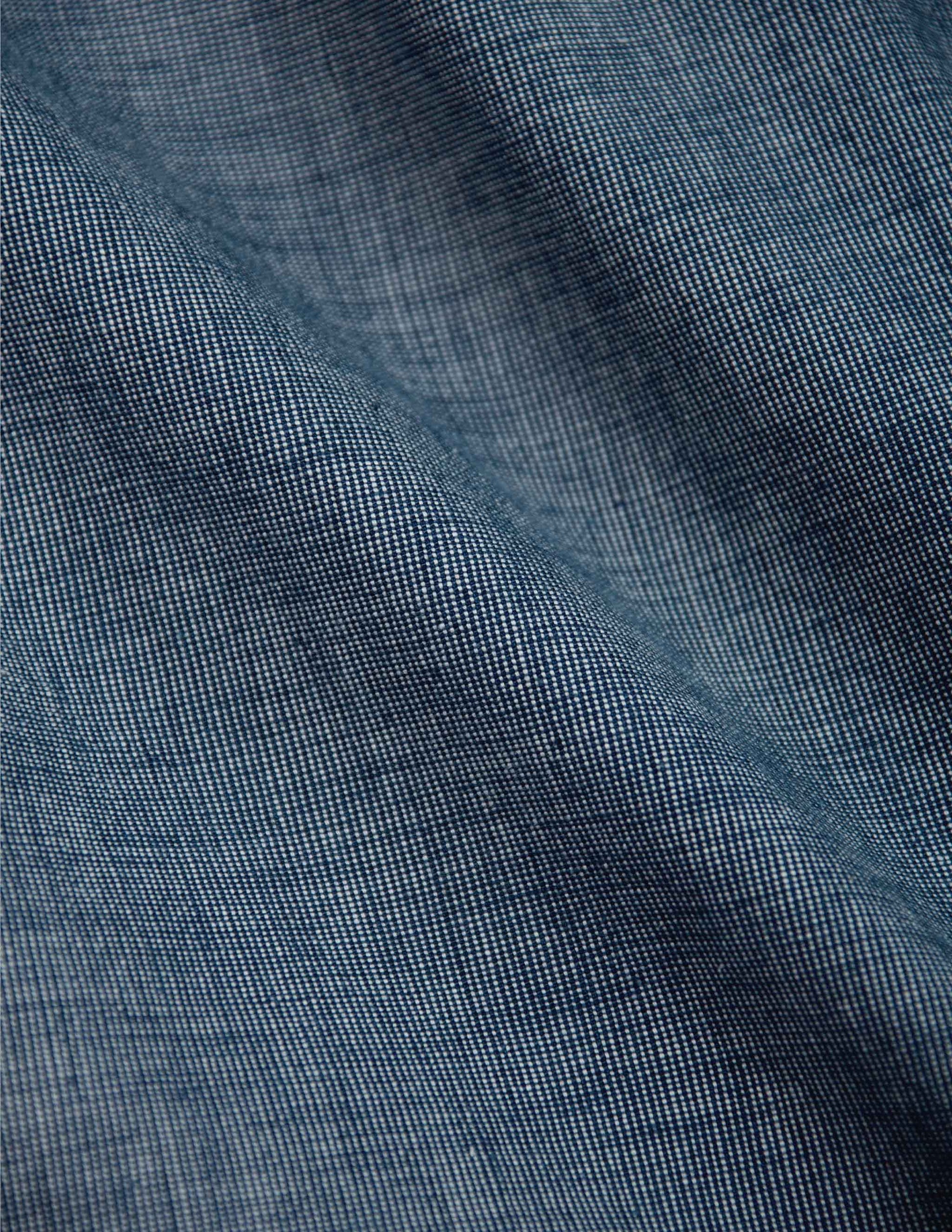 Hawker Indigo End-on-End Camp Shirt in Medium Wash