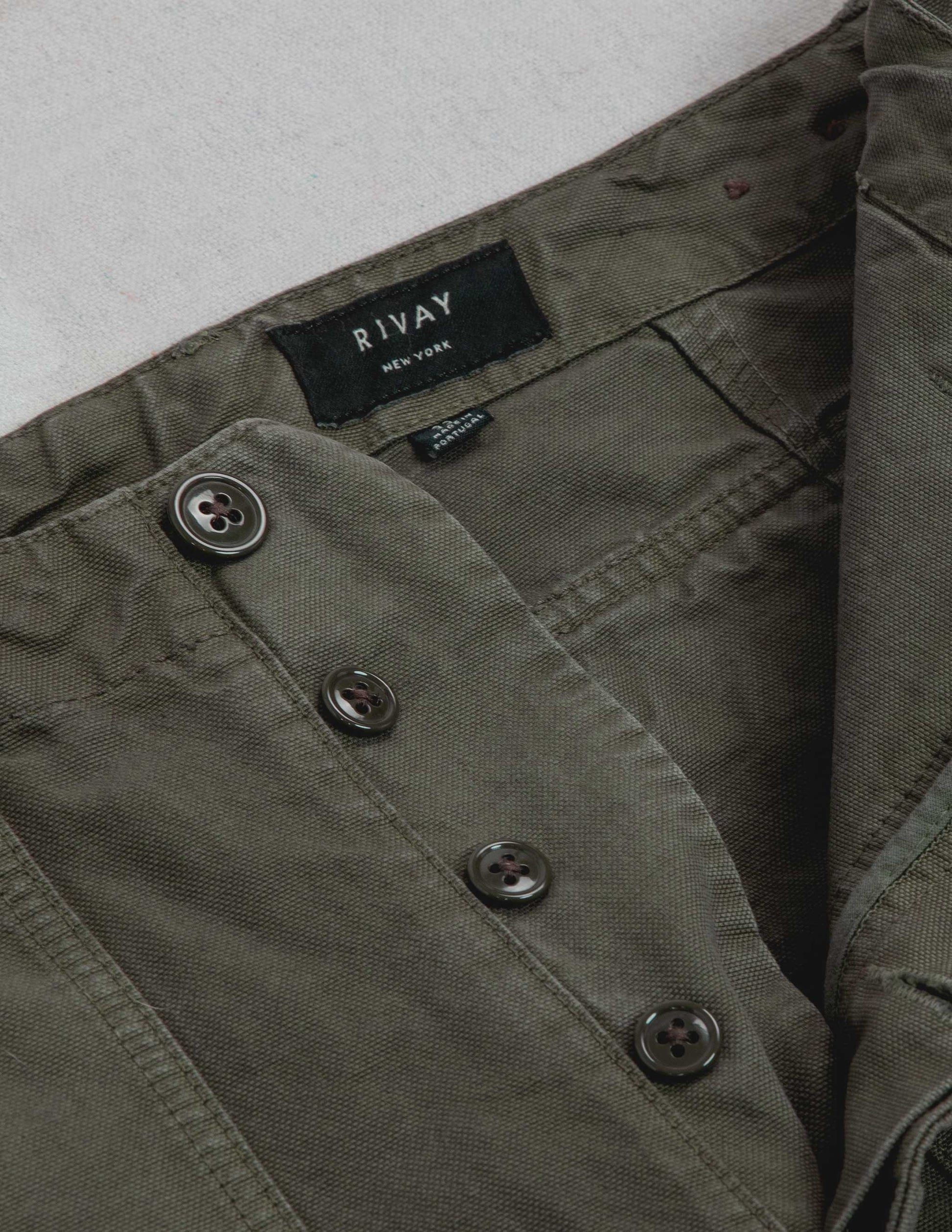 Series II Garment Dyed Utility Pant in Vintage Olive