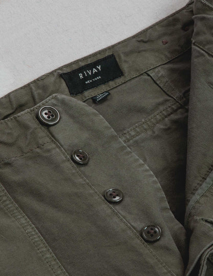 Series II Garment Dyed Utility Pant in Vintage Olive