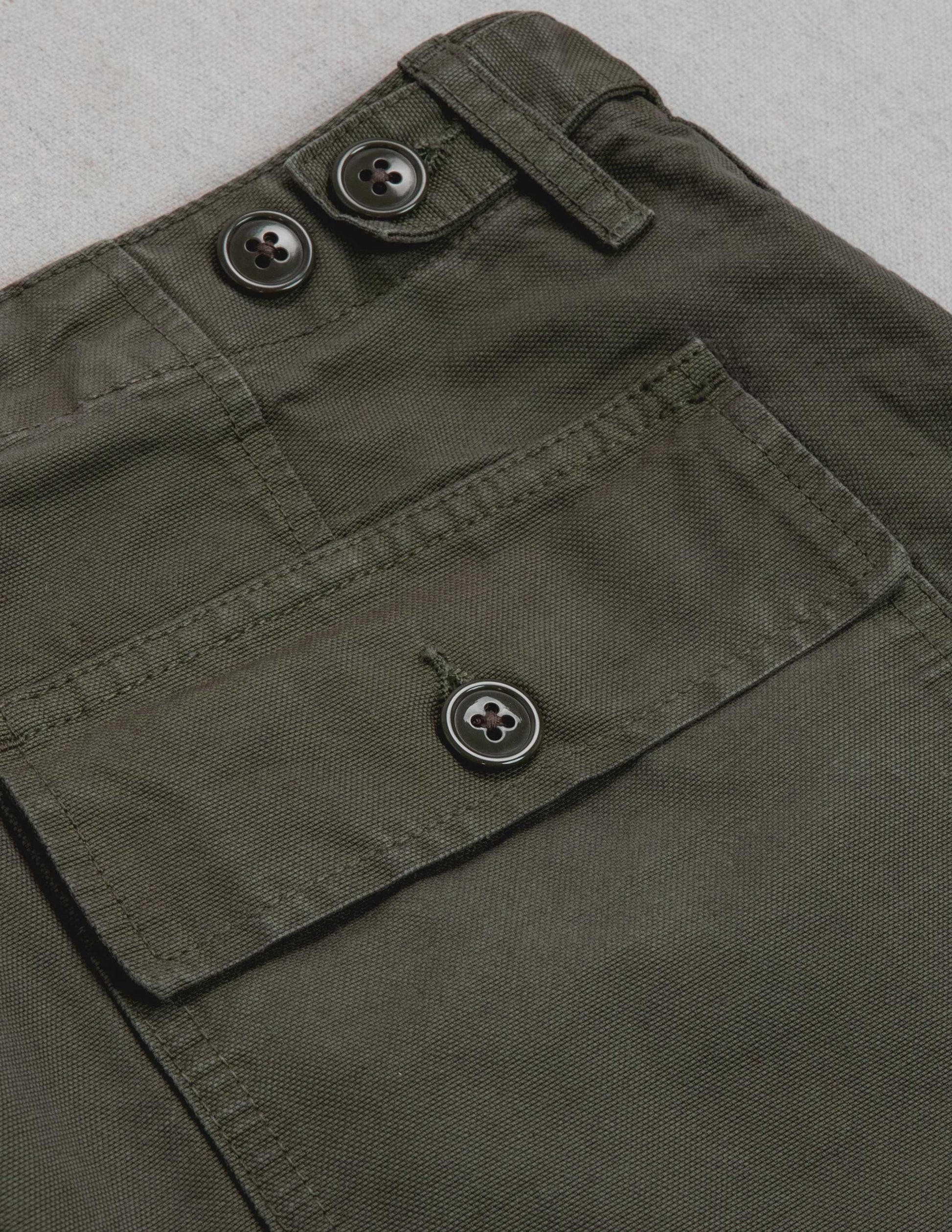 Series II Garment Dyed Utility Pant in Vintage Olive
