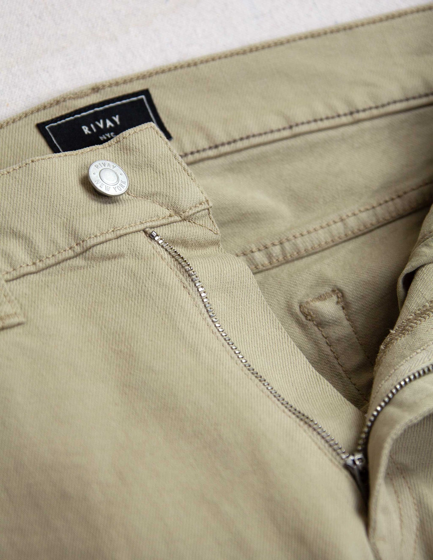Rivay Wade Garment Dyed Sand Five Pocket Pant