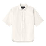 AARON LEVINE SHORT SLEEVE OXFORD SHIRT - WHITE