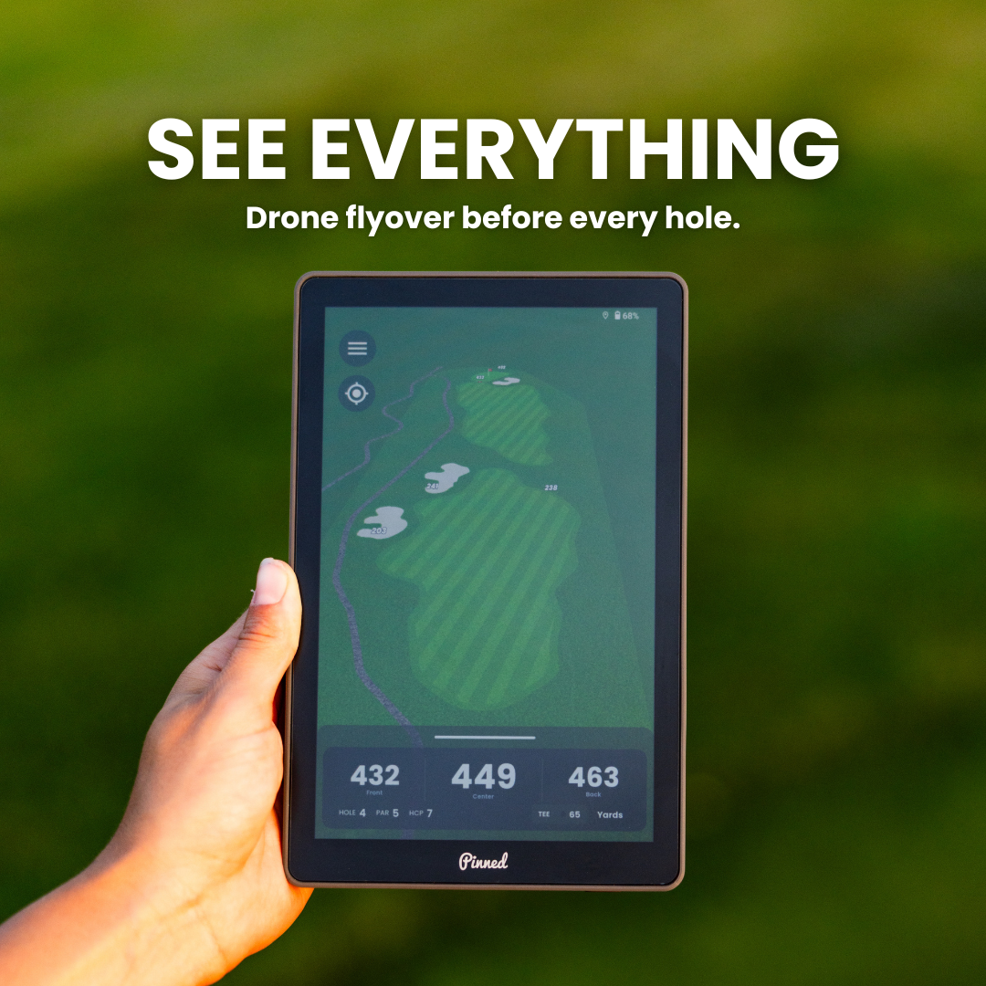 Pinned Golf The Caddie GPS Tablet