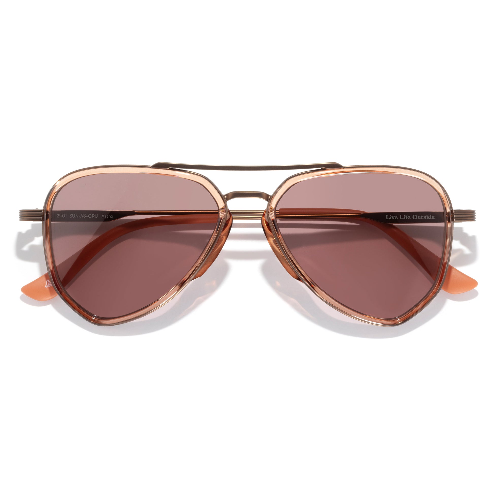 Sunski Astra Sunglasses Copper Ruby