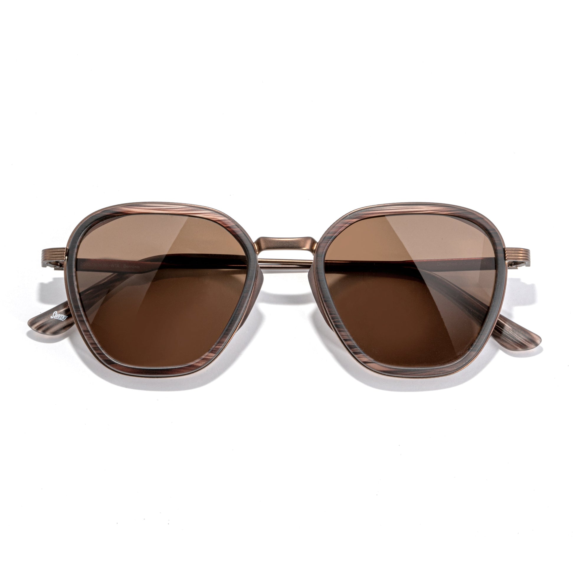 Sunski Bernina Sunglasses Wire Tortoise Amber