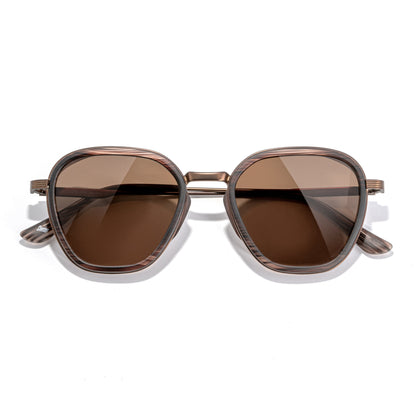 Sunski Bernina Sunglasses Wire Tortoise Amber