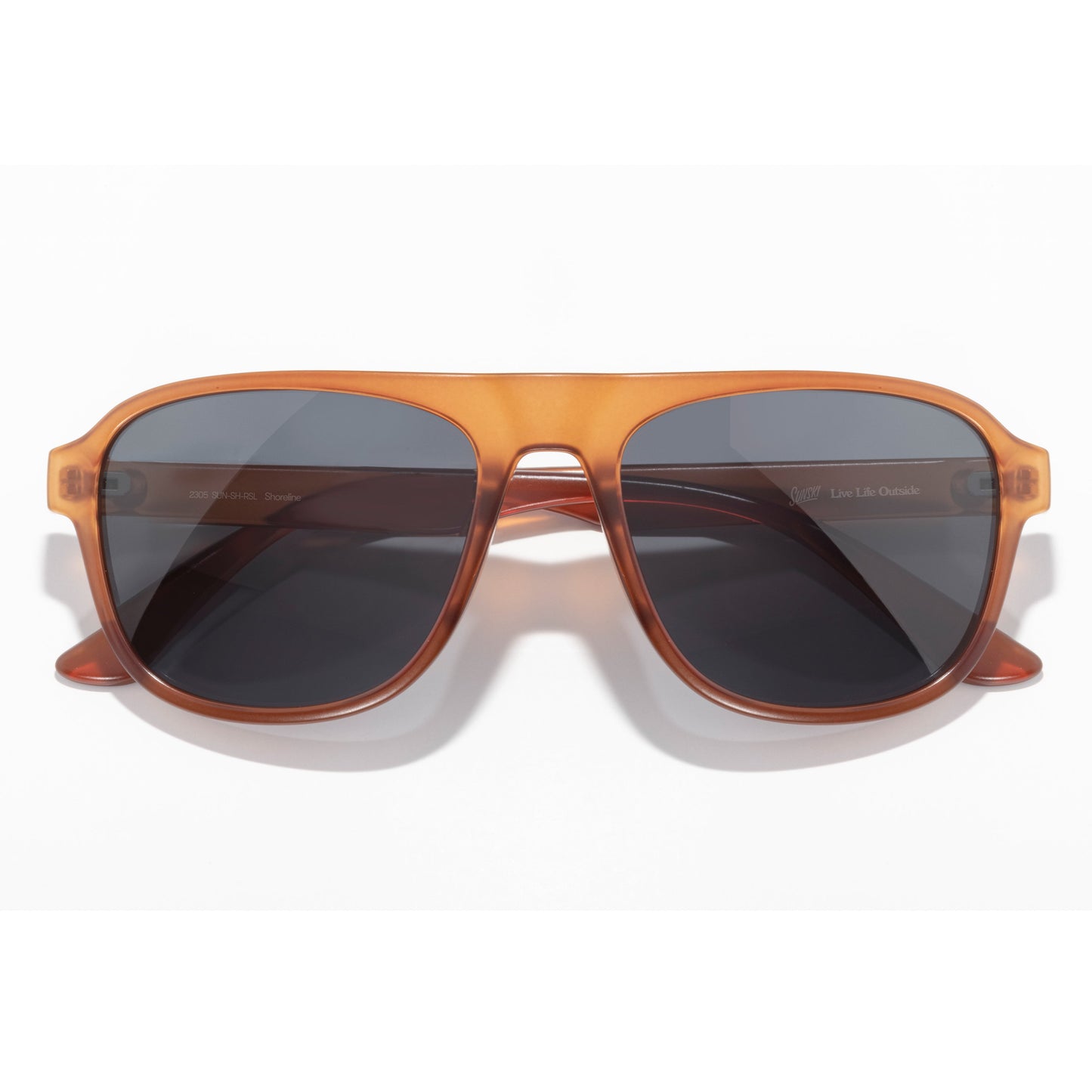 Sunski Shoreline Sunglasses Rust Slate