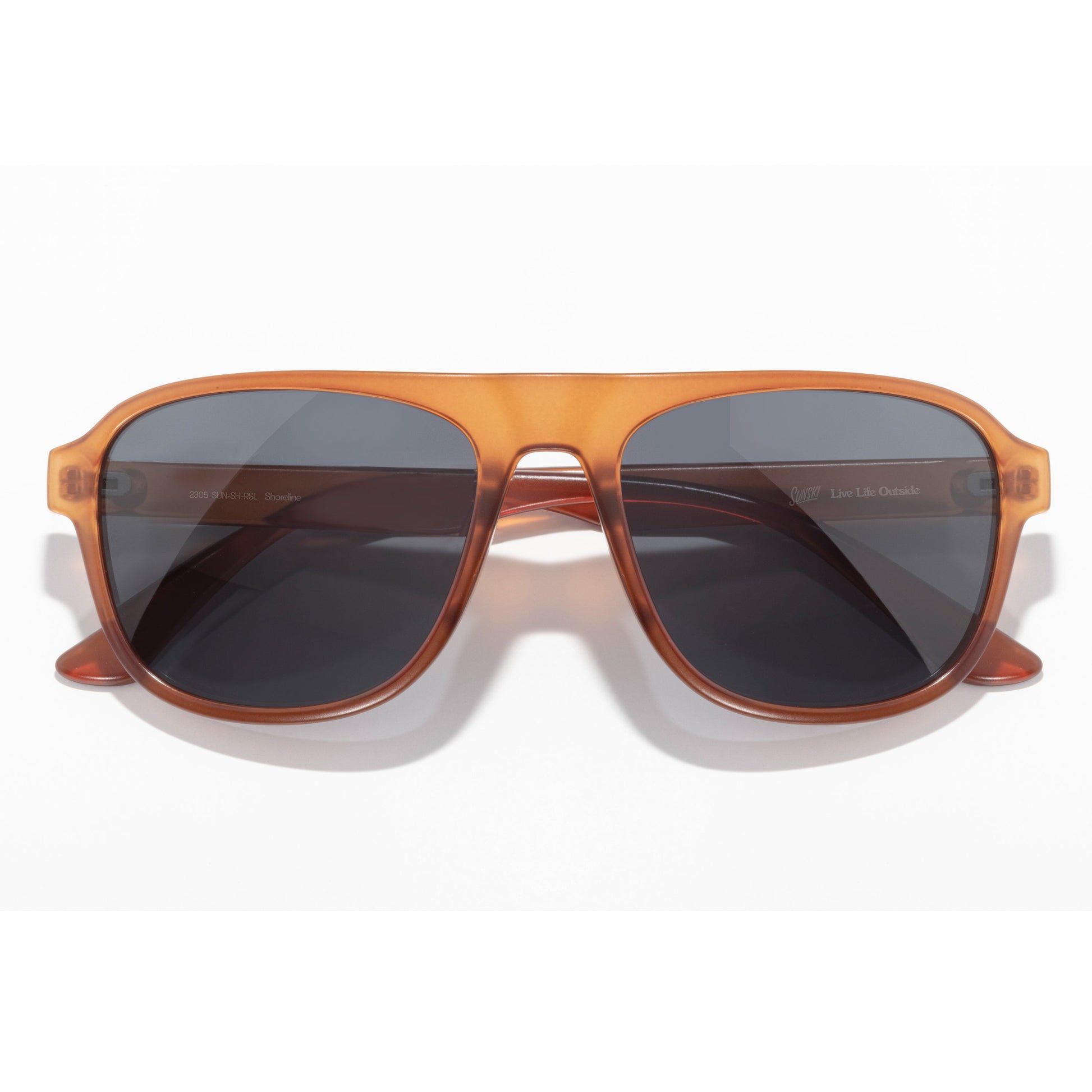 Sunski Shoreline Sunglasses Rust Slate