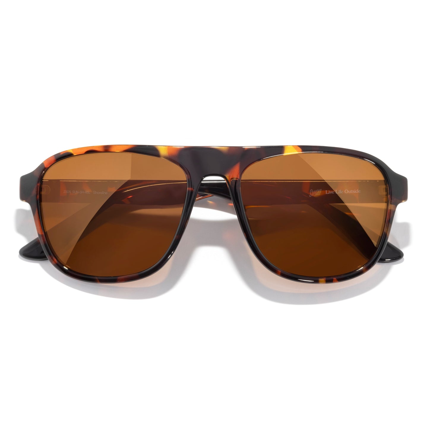 Sunski Shoreline Sunglasses Tortoise Bronze