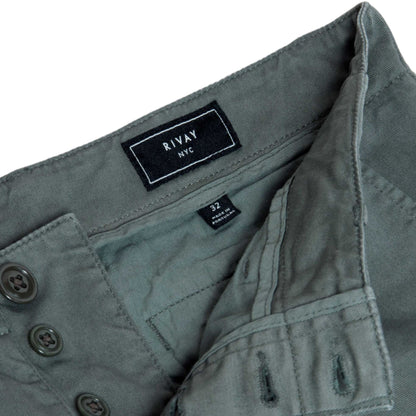 Rivay Series Chino in Pewter Green