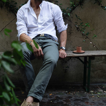 Rivay Series Chino in Pewter Green