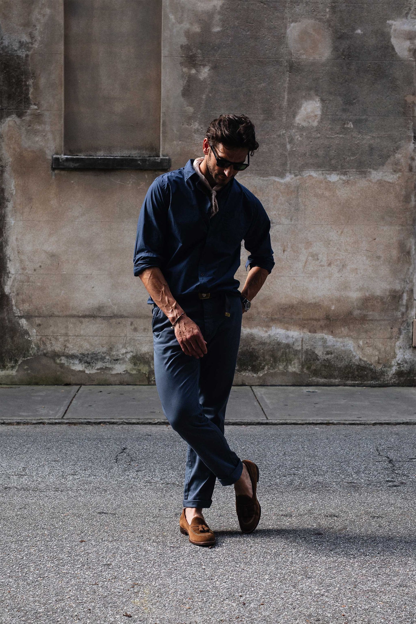 Series Chino in Slate Blue