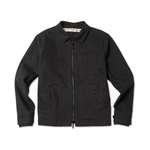 Service Jacket in Steel Twill and Teolai Flannel - Obsidian