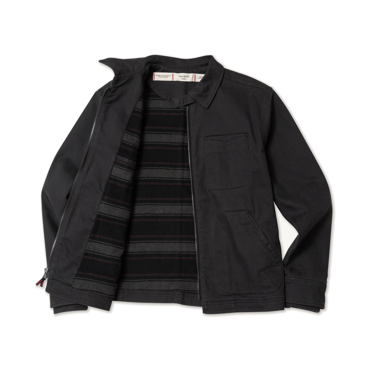 Service Jacket in Steel Twill and Teolai Flannel