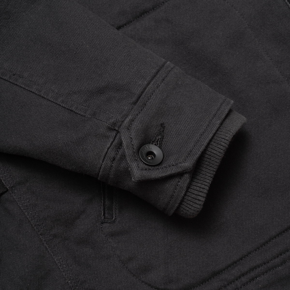 Service Jacket in Steel Twill and Teolai Flannel