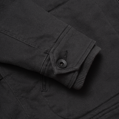 Service Jacket in Steel Twill and Teolai Flannel