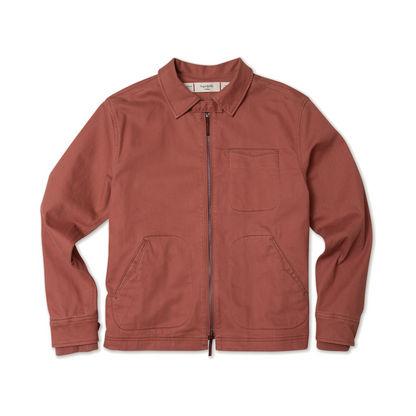 Service Jacket in Steel Twill and Teolai Flannel