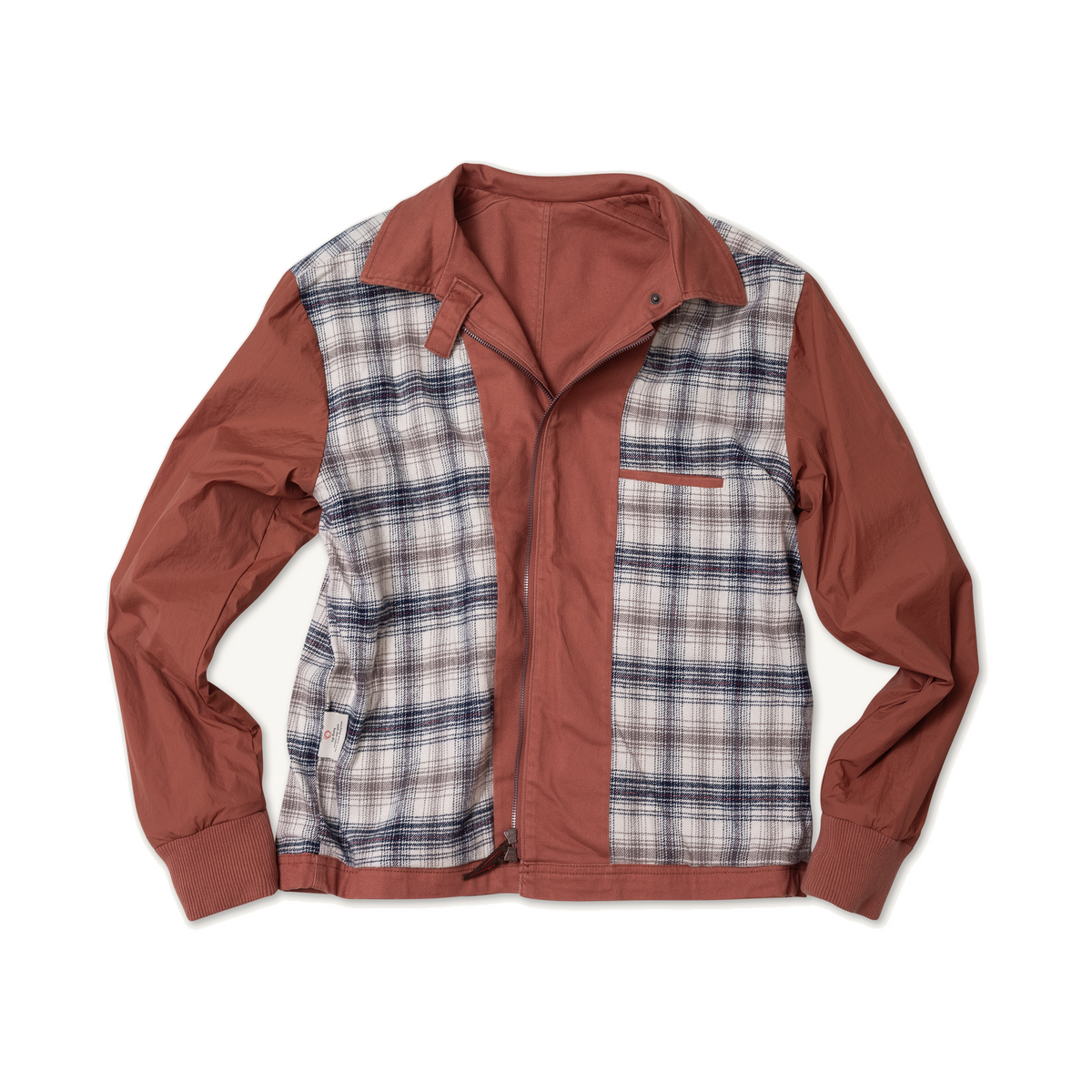 Service Jacket in Steel Twill and Teolai Flannel