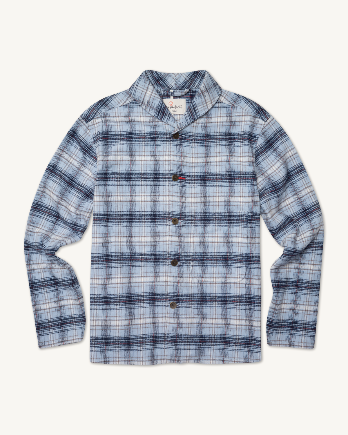 Shepherds Shirt in Teolaí Flannel Aero Blue
