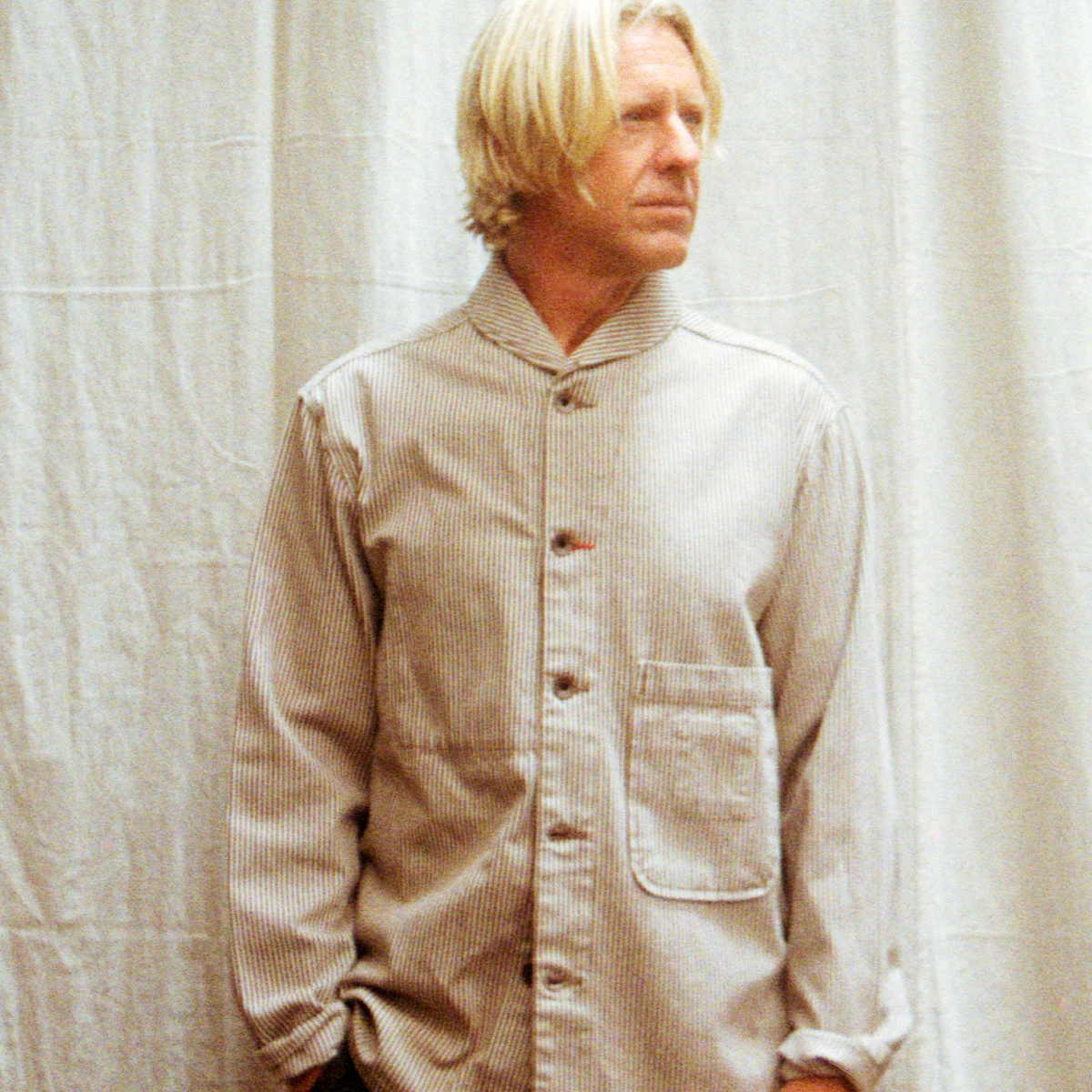 Shepherds Shirt in Coyote Hickory Stripe