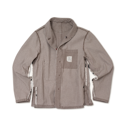 Shepherds Shirt in Coyote Hickory Stripe