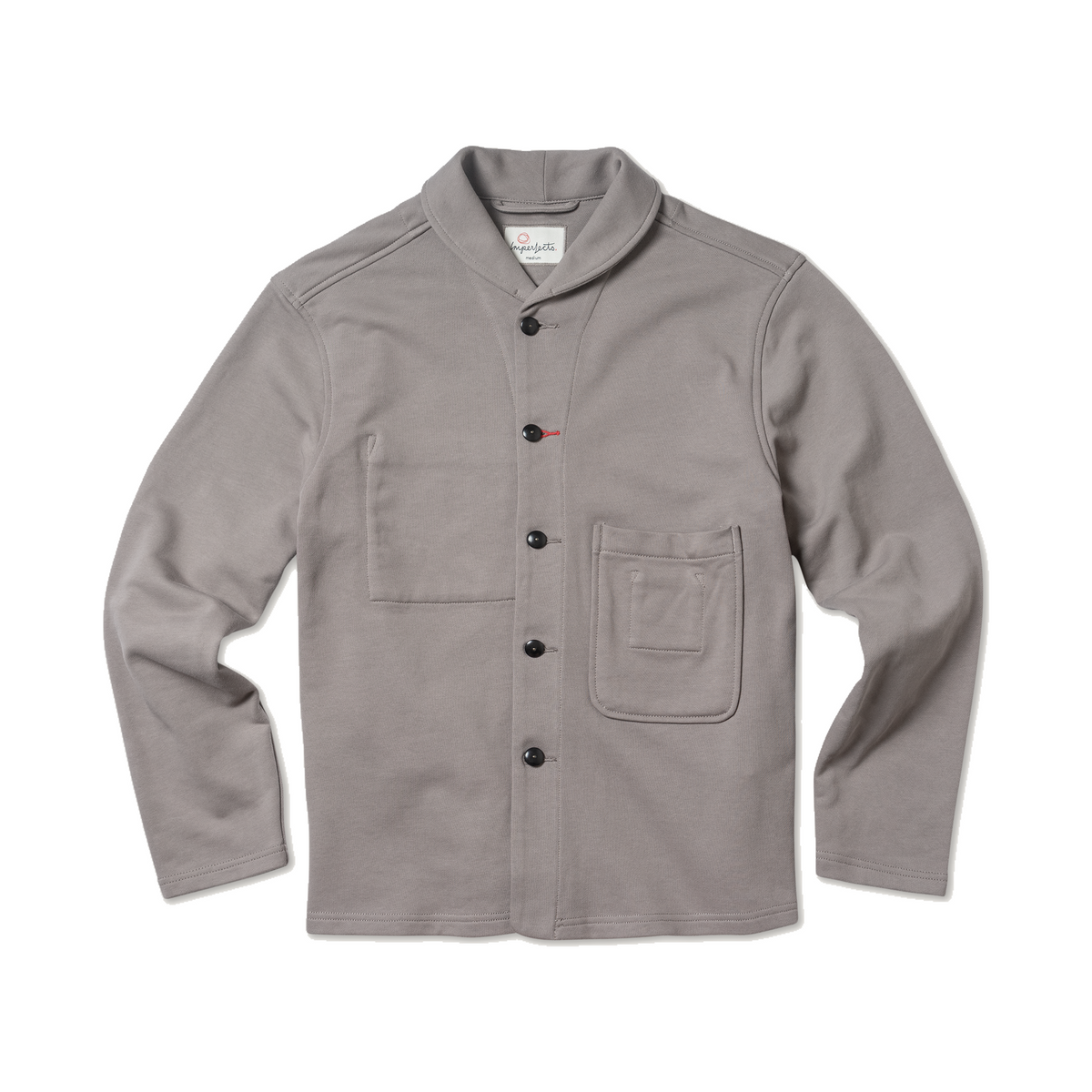 Imperfects Shepherds Shirt in French Terry Driftwood