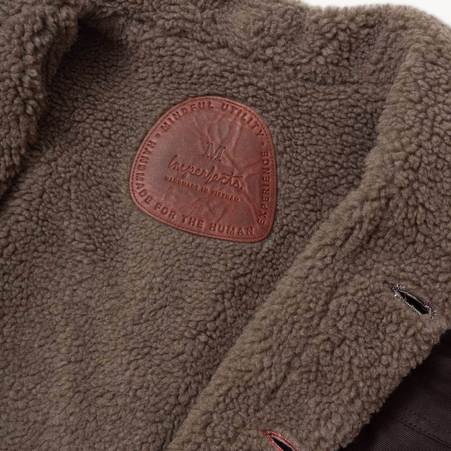 Imperfects Sherpa Shepherds Shirt in Waxed Canvas