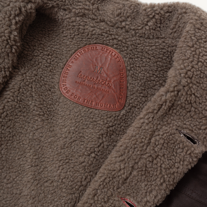 Imperfects Sherpa Shepherds Shirt in Waxed Canvas