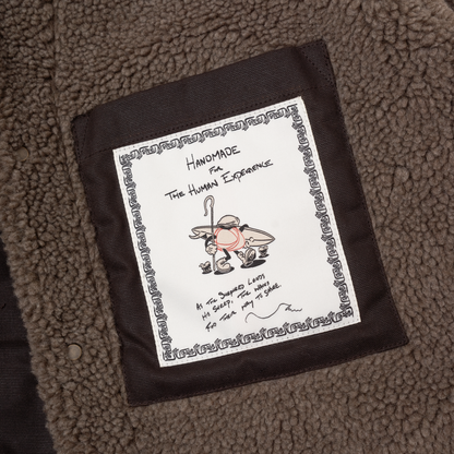 Imperfects Sherpa Shepherds Shirt in Waxed Canvas