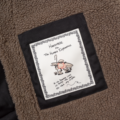 Imperfects Sherpa Shepherds Shirt in Waxed Canvas