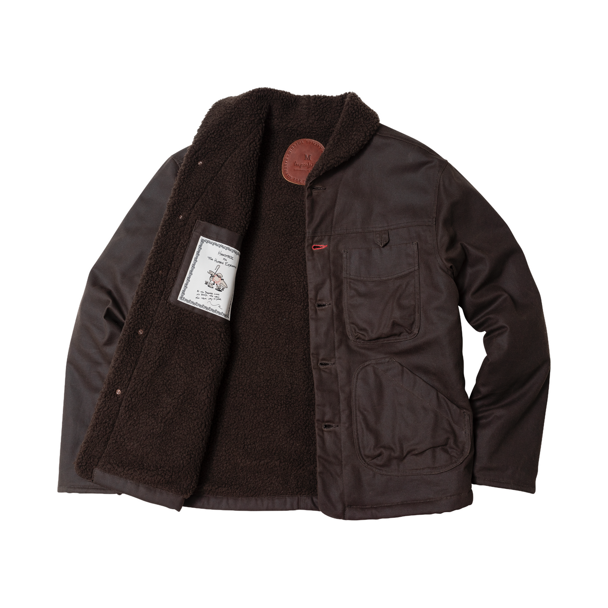 Imperfects Sherpa Shepherds Shirt in Waxed Canvas