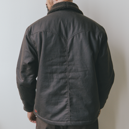 Imperfects Sherpa Shepherds Shirt in Waxed Canvas
