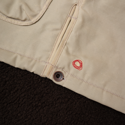 Imperfects Sherpa Shepherds Shirt in Waxed Canvas