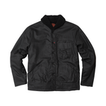 Imperfects Sherpa Shepherds Shirt in Waxed Canvas - Obsidian / Obsidian