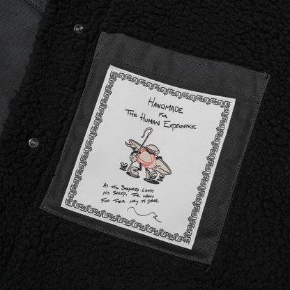 Imperfects Sherpa Shepherds Shirt in Waxed Canvas