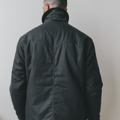 Imperfects Sherpa Shepherds Shirt in Waxed Canvas
