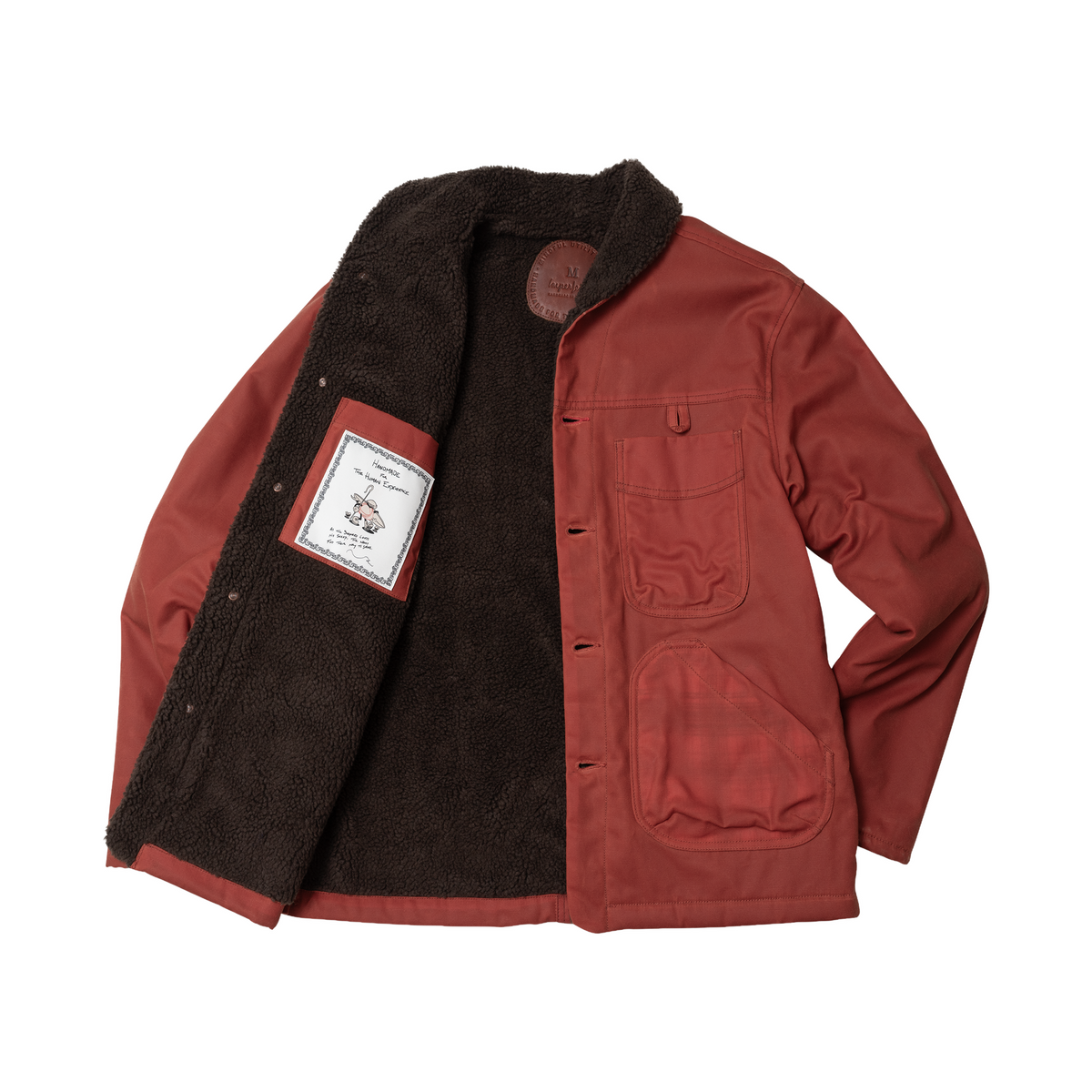 Imperfects Sherpa Shepherds Shirt in Waxed Canvas