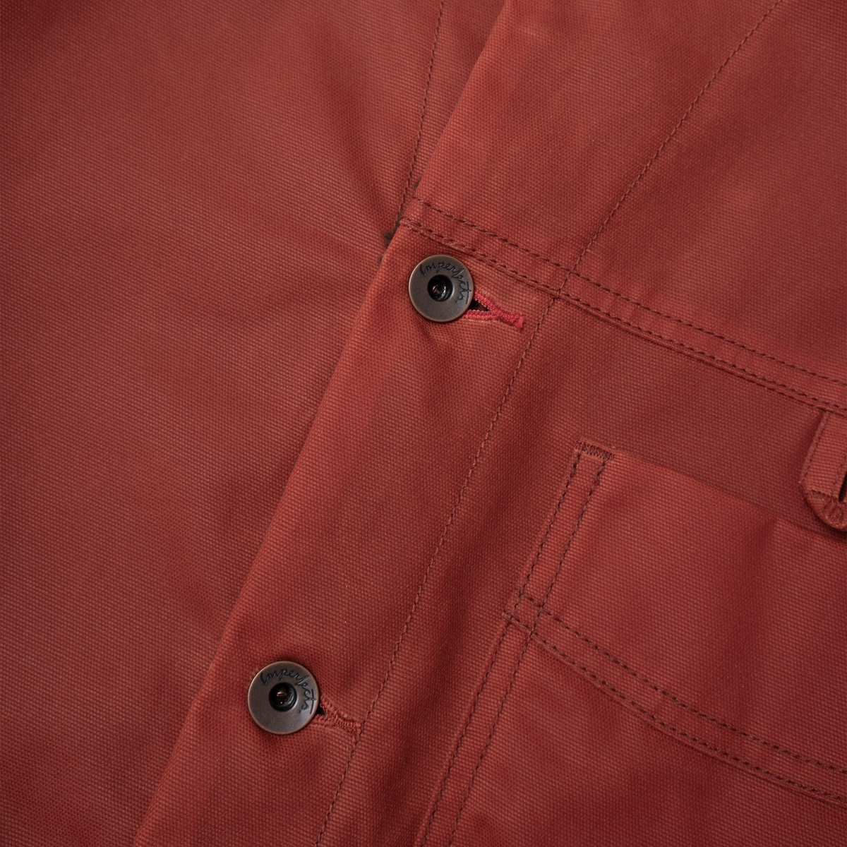 Imperfects Sherpa Shepherds Shirt in Waxed Canvas