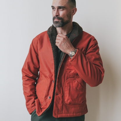 Imperfects Sherpa Shepherds Shirt in Waxed Canvas