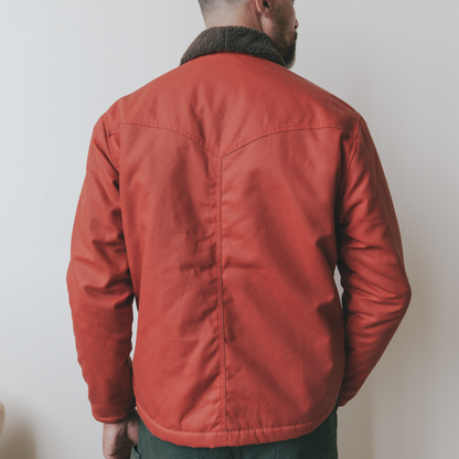 Imperfects Sherpa Shepherds Shirt in Waxed Canvas