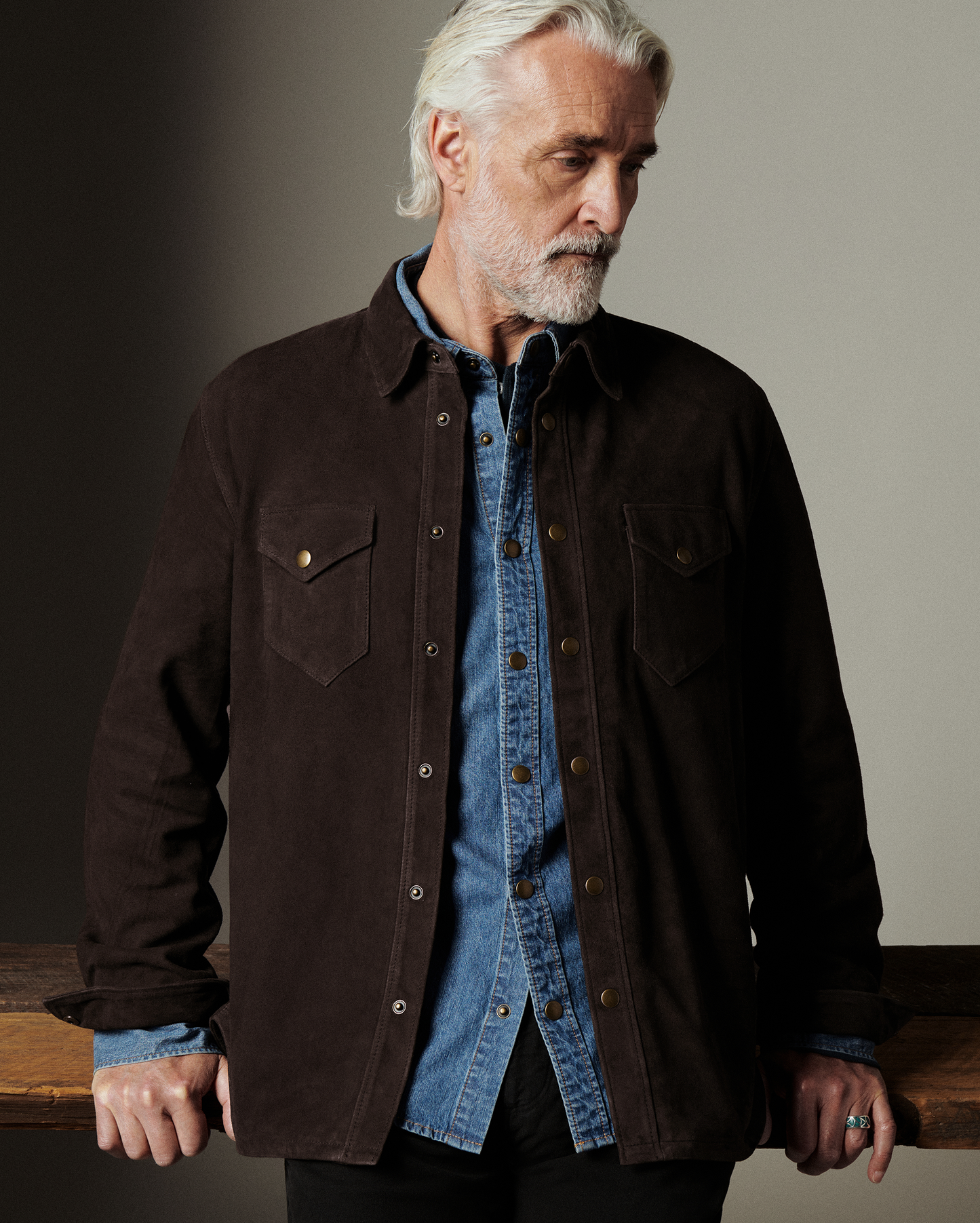 Billy Reid Shoals Light Indigo Denim Shirt