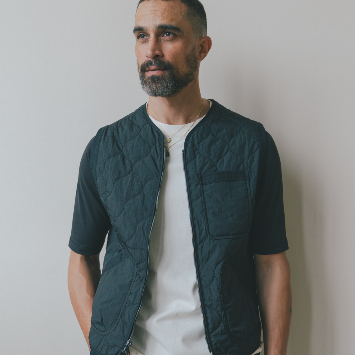 Shokunin Vest in Quilted Nylon