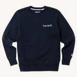 Signature Crew in Midway Fleece - Dark Navy