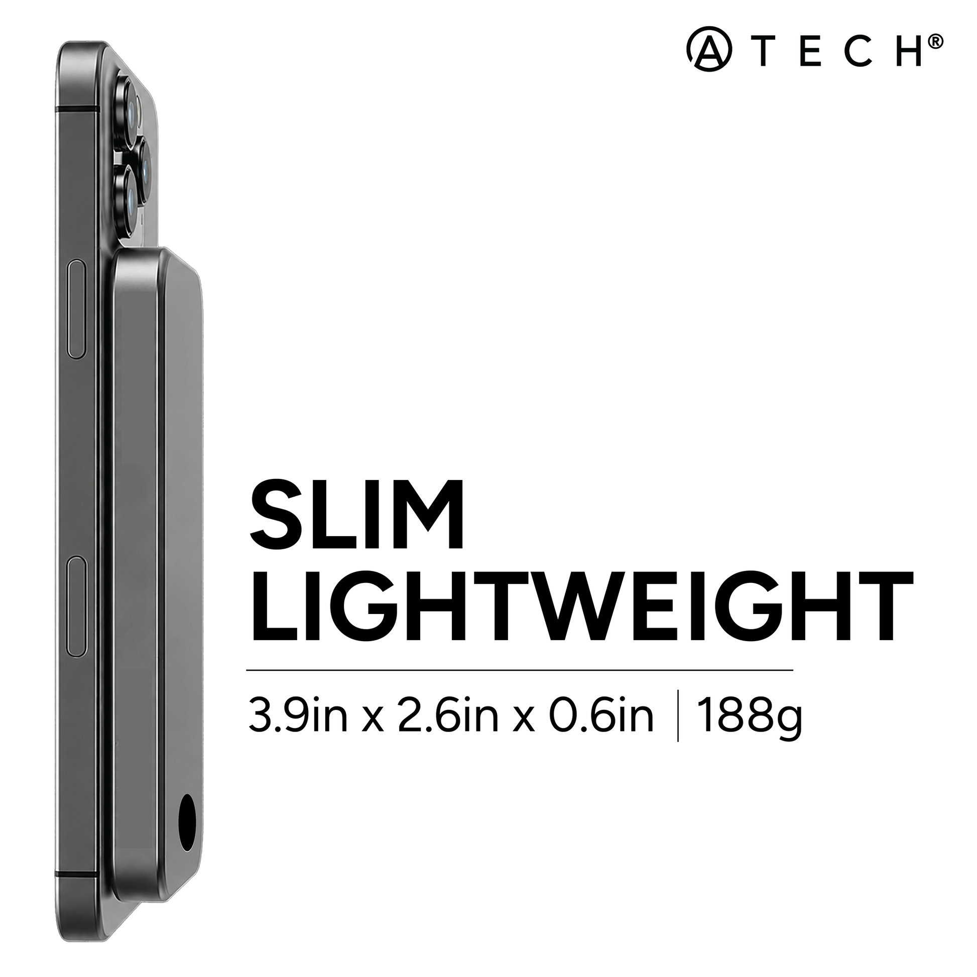 ATECH Slim 10000mAh Magnetic Power Bank